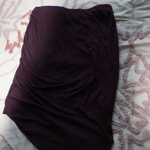 Truly Madly Deeply medium plum asymmetrical skirt